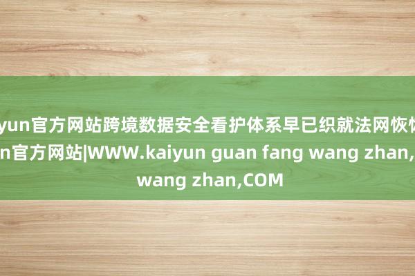 kaiyun官方网站跨境数据安全看护体系早已织就法网恢恢-kaiyun官方网站|WWW.kaiyun guan fang wang zhan,COM